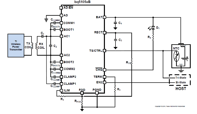 Wireless Charging - Typical Application Schematic